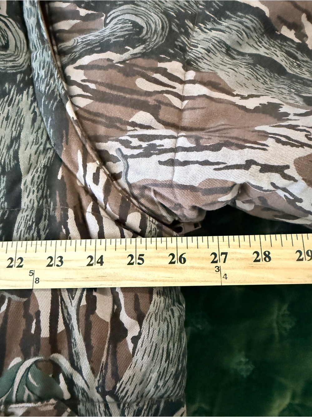 Men's Insulated Camo Puffer Jacket - Brown/Green - Picture 13 of 16
